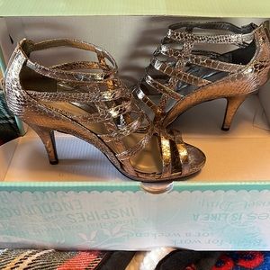 Maurices Reptile Print Silver Heel